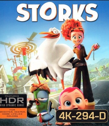4K - Storks (2016) บริการนกกระสาเบบี๋เดลิเวอรี่ - แผ่นการ์ตูน 4K UHD