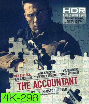 4K - The Accountant (2016) อัจฉริยะคนบัญชีเพชฌฆาต - แผ่นหนัง 4K UHD