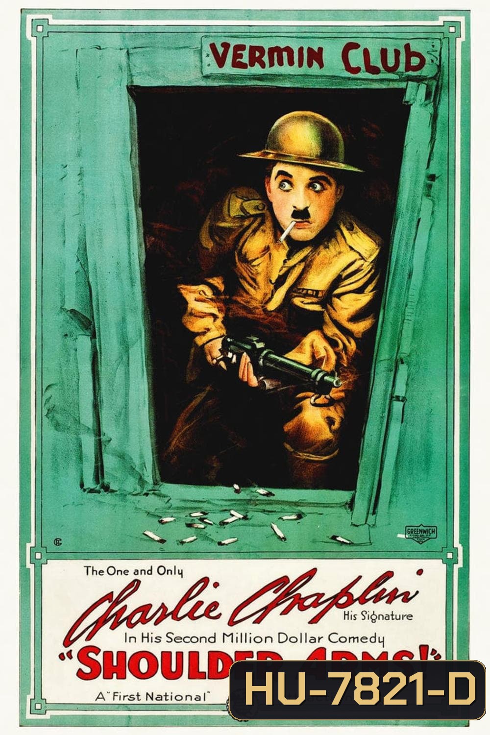 Shoulder Arms (1918) กองพันทหารราบ (ชาลี แชปลิน)