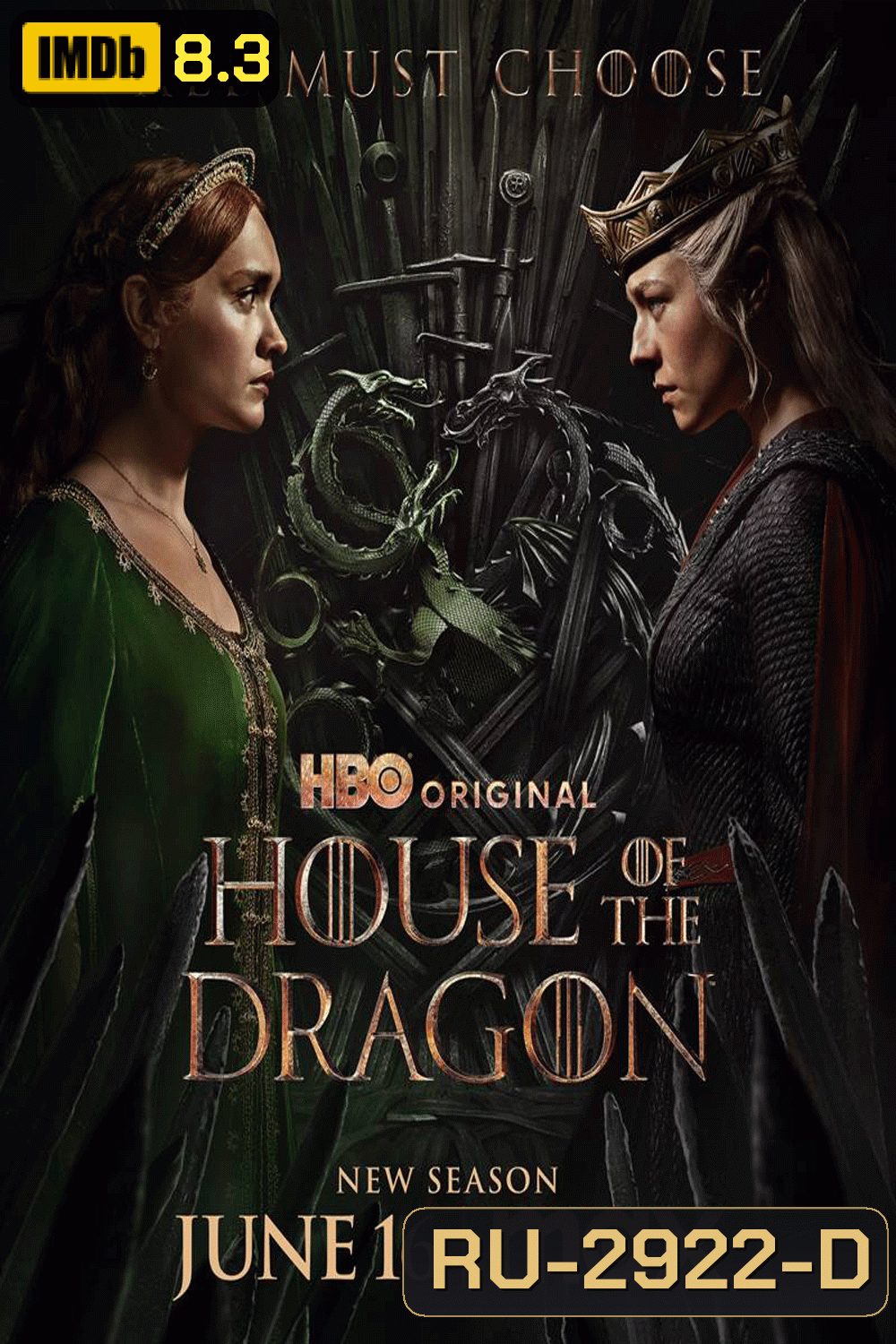 House of the Dragon Season 2 (2024) มหาศึกชิงบัลลังค์ ตระกูลแห่งมังกร 2 (8 ตอน)